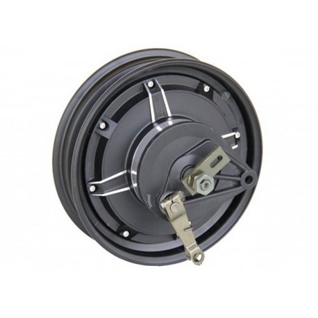 Мотор колесо QS motor 48v-60v1200w(2400w) в ободе 10'' для электроскутера, с барабанным тормозом